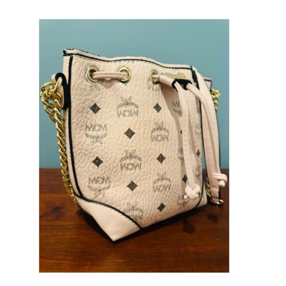 (NWOT) MCM Crossbody Bucket Purse - Pink - Picture 14 of 14